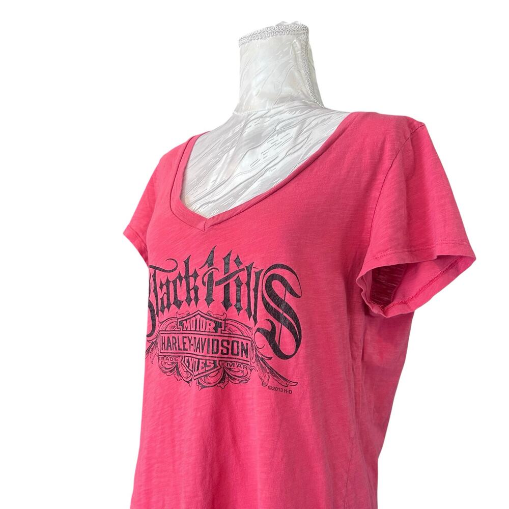 Harley Davidson Black Hills Pink Graphic Tee Sz XL - Picture 13 of 13